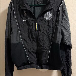 NBA Black Windbreaker with Team Logo